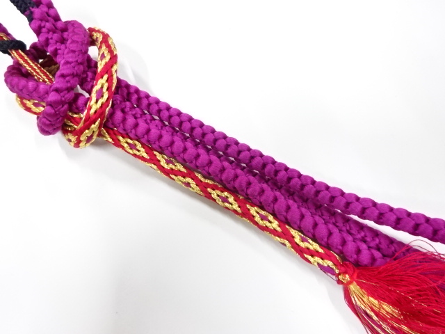 正絹　手組帯締め